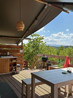 Zelthaus Safaritent met badkamer, Bevagna, Umbrien / Marken, Italien