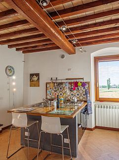 Ferienhaus Vakantiehuis Ferienvilla casaRegina bb mit Panoramablick auf, Foligno, Umbrien / Marken, Italien