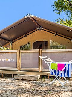 Zelthaus Safaritent + sanitair, Novigrad, Istrien, Kroatien