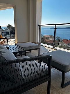 Appartement Appartement Wohnung mit Blick auf das Wasser, Brela, Dalmatien, Kroatien