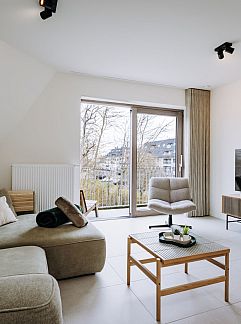 Appartement Carlton app met zijdelingszeezicht, Westende-Bad, Côte Belge, Belgique