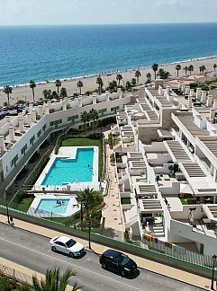 Appartement Appartement Großzügiges Ferienappartement mit Balkon, Mojacar, Andalusien, Spanien