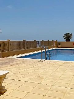 Appartement Penthouse aan strand met jacuzzi, Bolnuevo, Costa Calida, Spanien