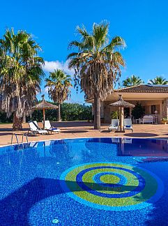 Ferienhaus Vakantiehuis Moderne Villa mit privatem Pool in Crestatx, Sa Pobla, Mallorca, Spanien