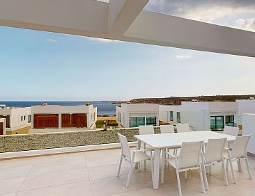 Vakantiehuis Periyiali Resort - Seitlicher Meerblick Villa E