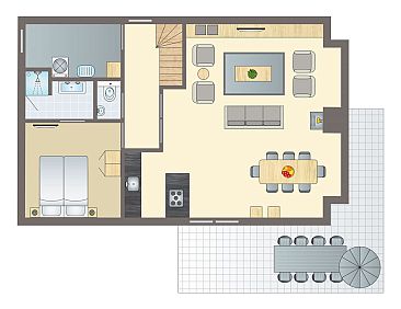 Sluftervallei | 8-persoons bungalow - Breed toegankelijk | 8