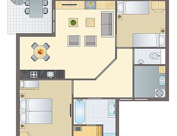 Sluftervallei | 4-persoons bungalow - Breed toegankelijk | 4