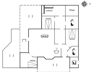 Vakantiehuis "Gothfred" - 1km from the sea