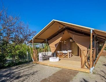 Vakantiehuis Gemütliches Safarizelt mit Grill und Garten