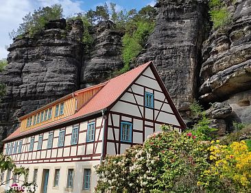 Felsenkeller Bielatal Rosengarten