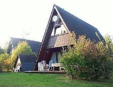 Vakantiehuis Spitzdachferienhaus mit Schwedenofen und Garten