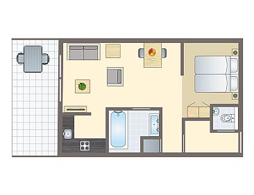 West Terschelling | 2-persoons appartement | 2CA