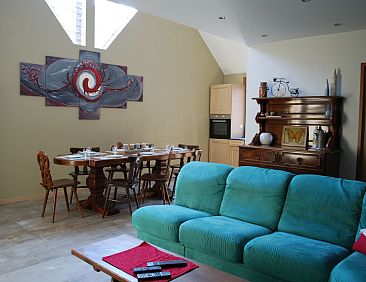 Vakantiehuis mit Gemeinschaftsgarten und Grill