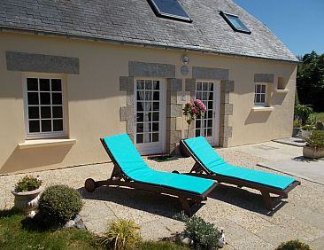 Vakantiehuis Bretonisches Ferienhaus in Meeresnähe mit Gart