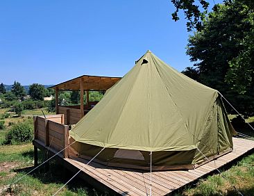Bell tent 6M met glijbaan