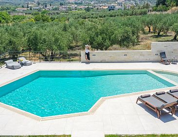 Vakantiehuis Großes Ferienhaus in Arkadi mit Großer Terras
