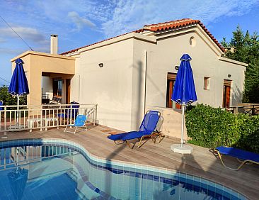 Vakantiehuis Villa Stefanos, Meerblick, privater Pool, Rethy