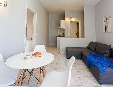Appartement in Kato Gouves mit Blick auf den Sonnenuntergang