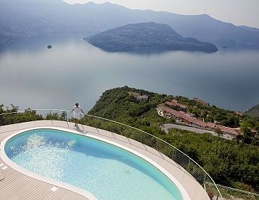 Appartement Mantegna - garten mit seeblick und schwimmbad