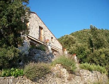 Vakantiehuis Natursteinhaus mit Panoramablick zum Meer