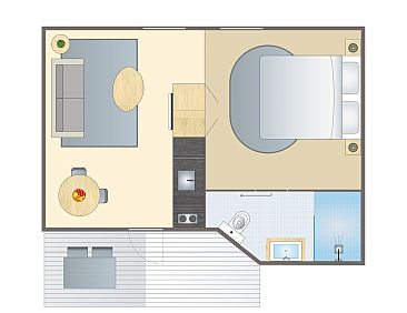 2 persoons studio | 2BA