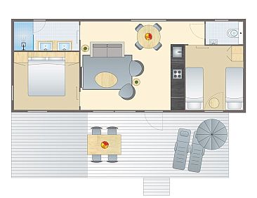 4 persoons lodge | 4B