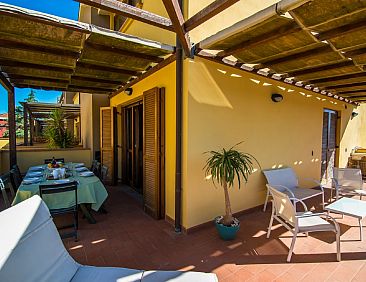 Appartement Wohnung in Alberese mit Panoramaterrasse