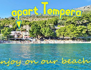 Appartement mit überdachter Terrasse und Balkon am Strand m