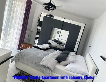 Appartement Fiorino Apartment-Studio Rijeka mit Balkon