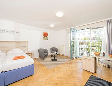 Appartement Studioappartement mit Balkon