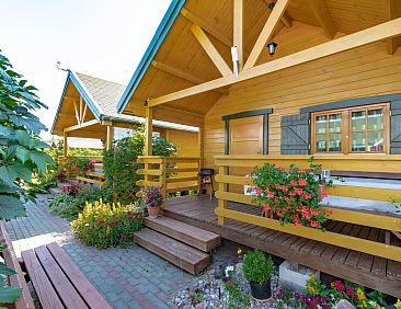 Vakantiehuis Gemütliches Holzferienhaus mit Grill und Garte