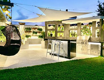 Vakantiehuis In der Nähe des Strandes, beheiztes Schwimmbad