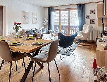 Appartement Morgins 6P, Ski-in Ski-out, Parkplatz, zentral, 