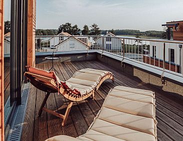 Vakantiehuis Modernes Ferienhaus mit Sauna, Seeblick, Dachte
