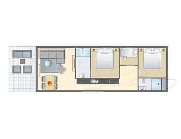 4-6 persoons lodge | 4-6B1