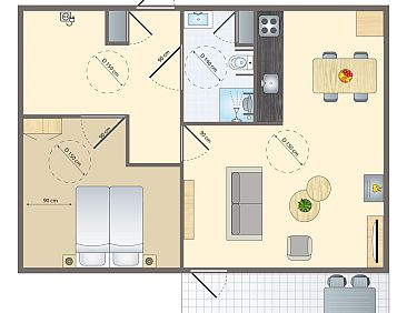 Heideheuvel | 2-persoons bungalow - Extra toegankelijk | 2CT