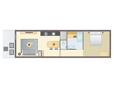 2-persoons appartement | 2L